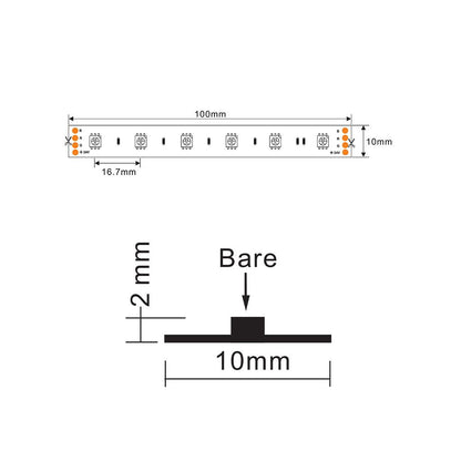 LED strip | 24V | 60LED/m 5050 | 5m | IP20 | RGB