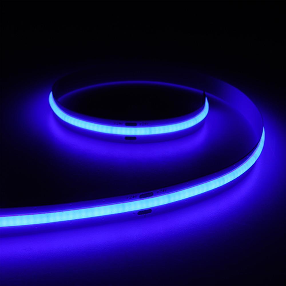 LED strip | COB | 10W/m | IP20 | blauw (455-465nm) | vrij knipbaar