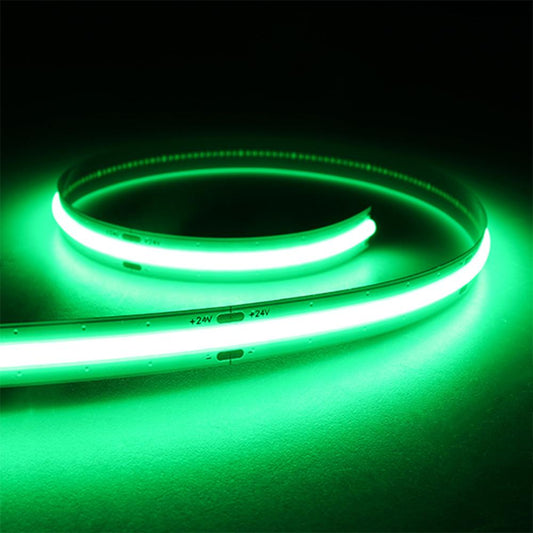 LED strip | COB | 10W/m | IP20 | groen (520-530nm | vrij knipbaar