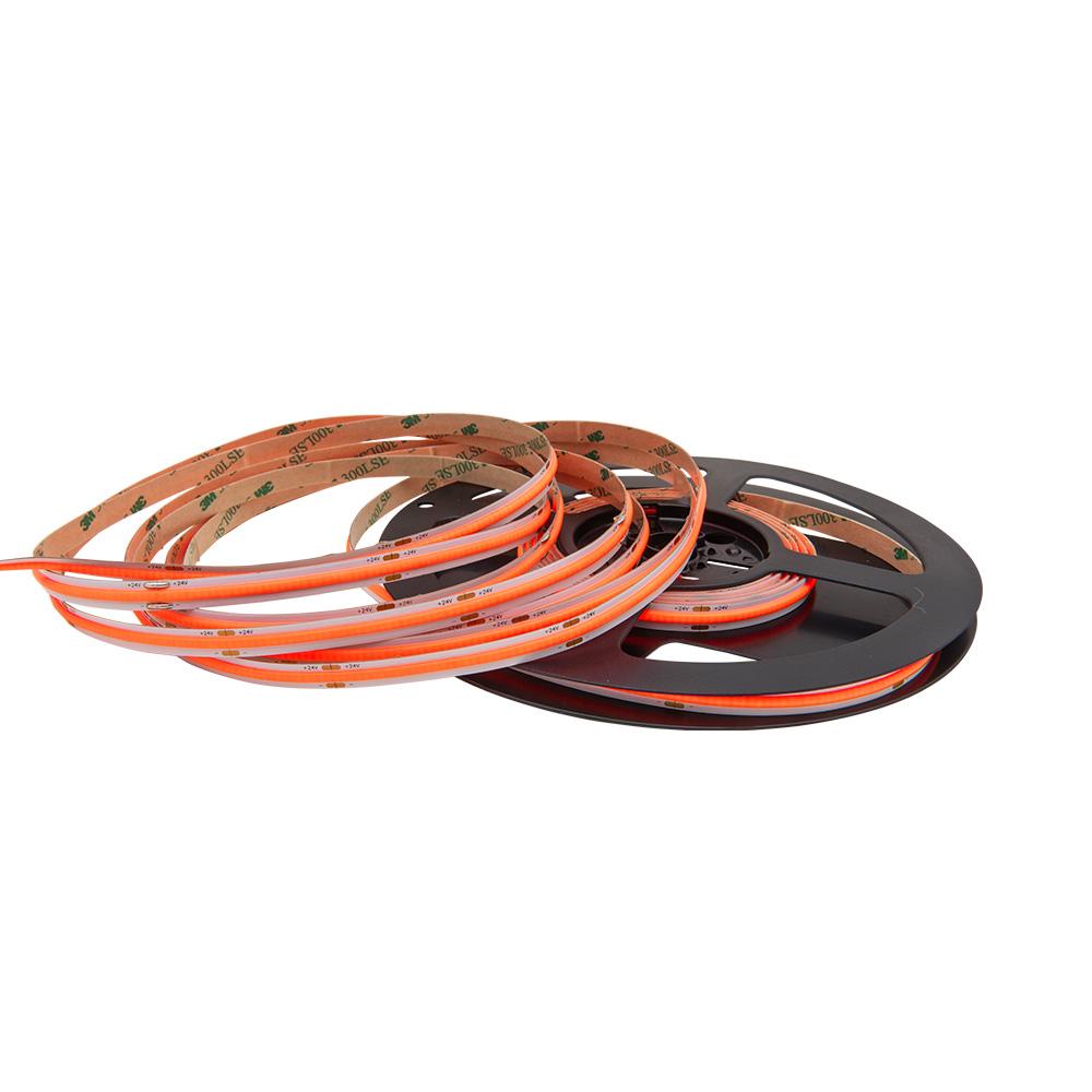 LED strip | COB | 10W/m | IP20 | red (620-630nm) | vrij knipbaar