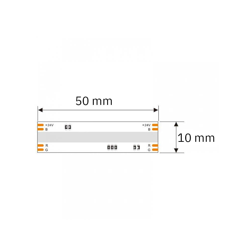 LED strip | COB 840LED/m | 15W/m | IP20 | RGB