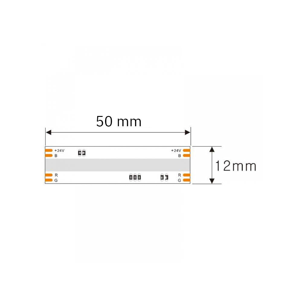 LED strip | COB 840LED/m | 22W/m | IP20 | RGB SPI (WS2811)