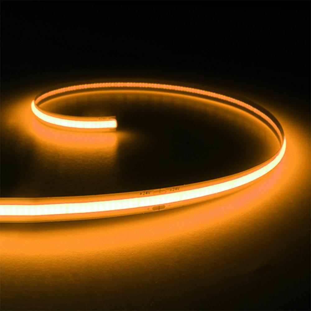 LED strip | COB 480LED/m | 10W/m | IP20 | oranje (595-605nm)