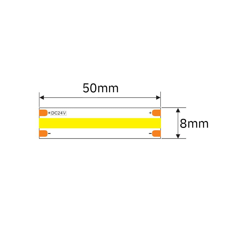 LED strip | COB | 8mm | 15W/m | IP20