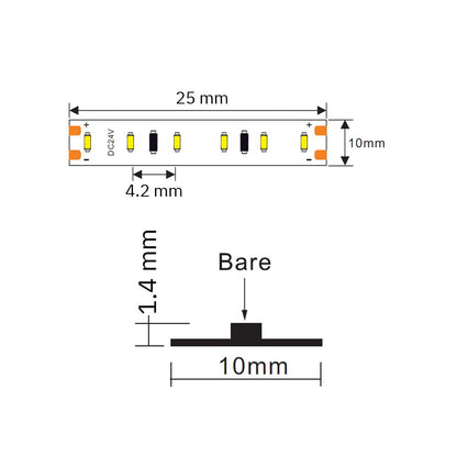 LED strip | 24V | 240LED/m 2010 | 5m | IP20