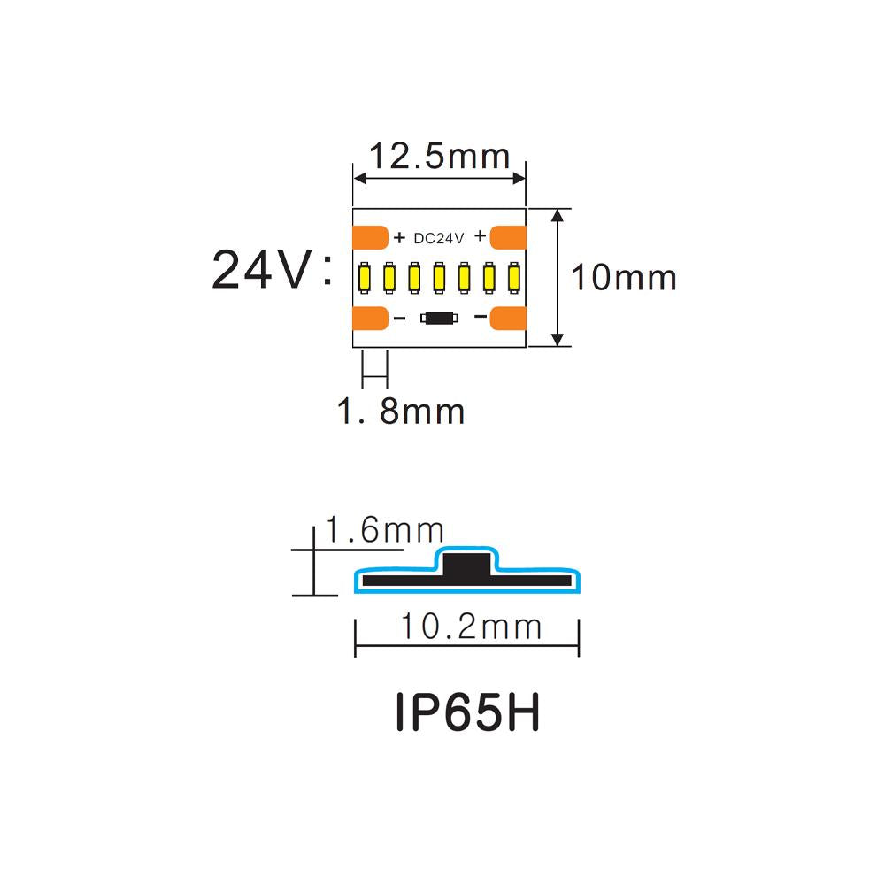 LED strip | 24V | 560LED/m 2010 | 5m | IP65