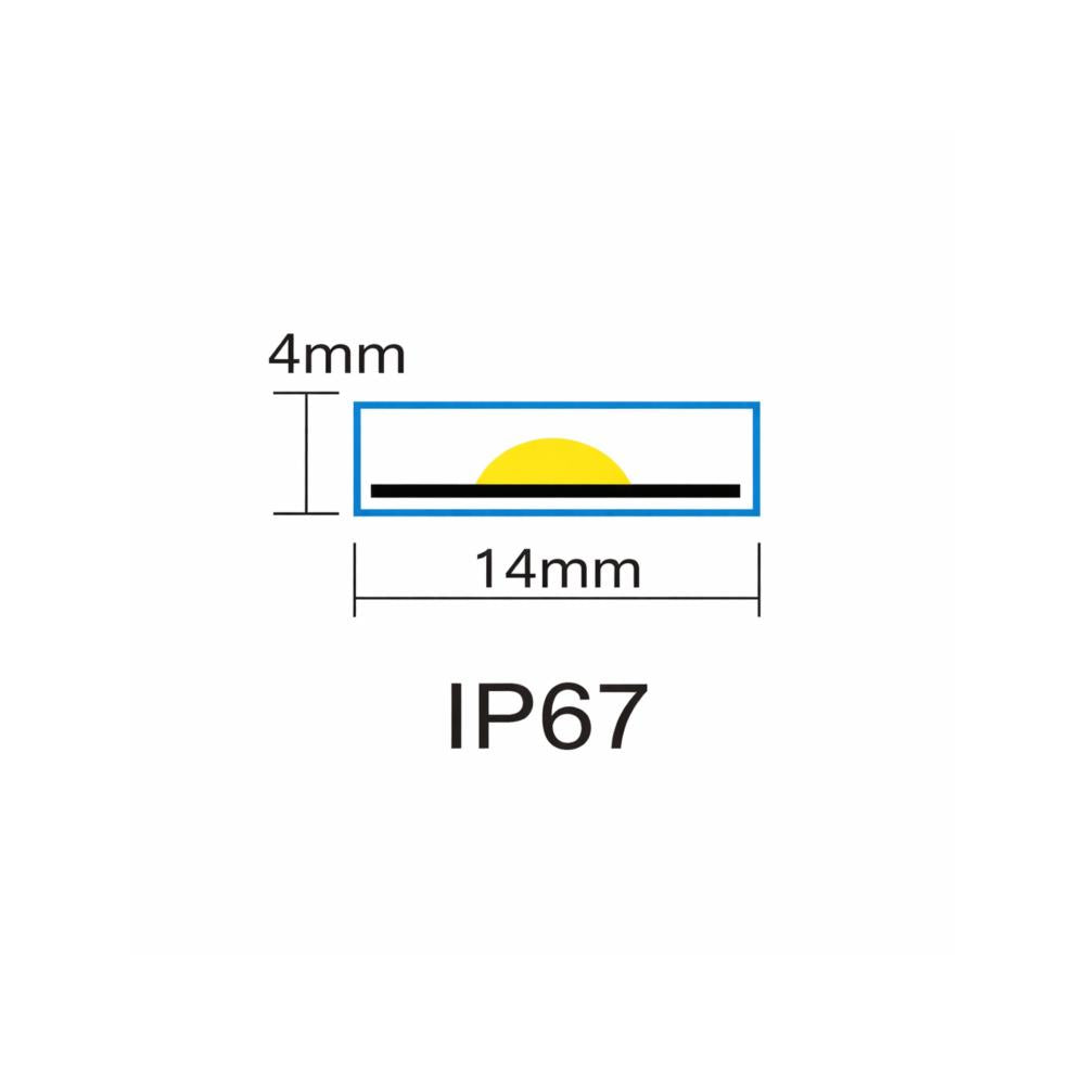 LED strip | COB 840LED/m | 24V | 16W/m | IP67 | RGBW (2700K)