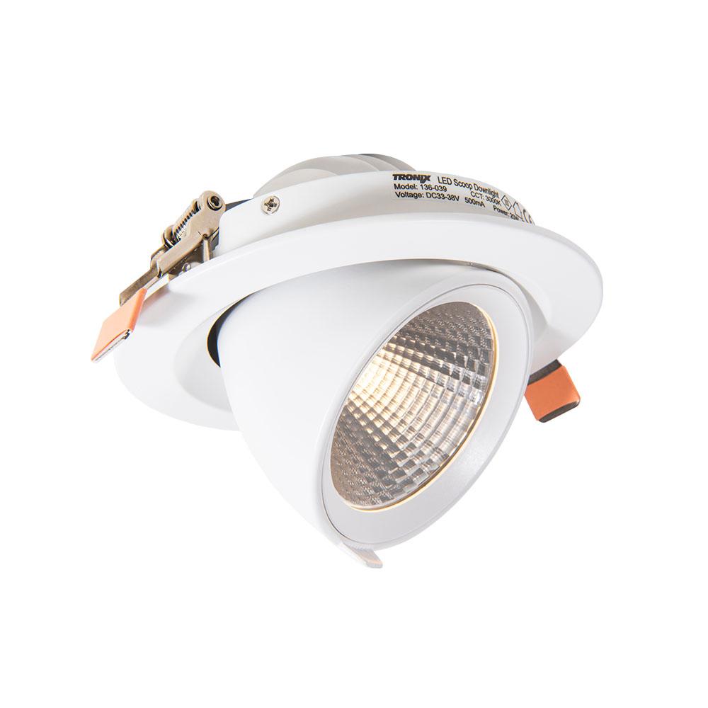 Verstelbare downlight wit | Ø145mm | 24°