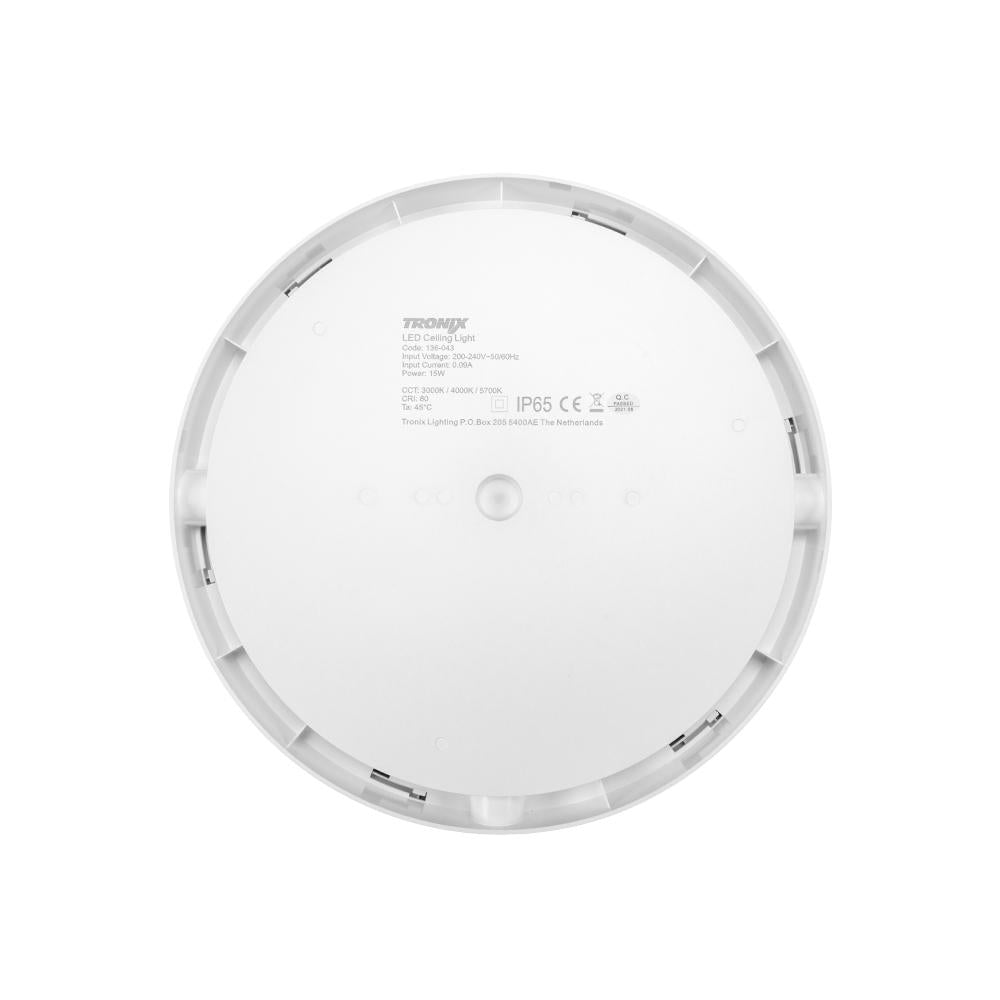 Plafondlamp | Ø300mm | 15W | IP65 | 3-CCT