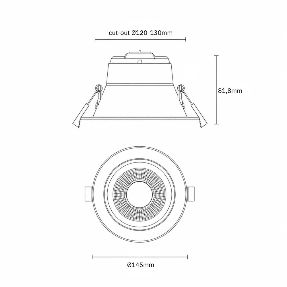 Reflector downlight eco