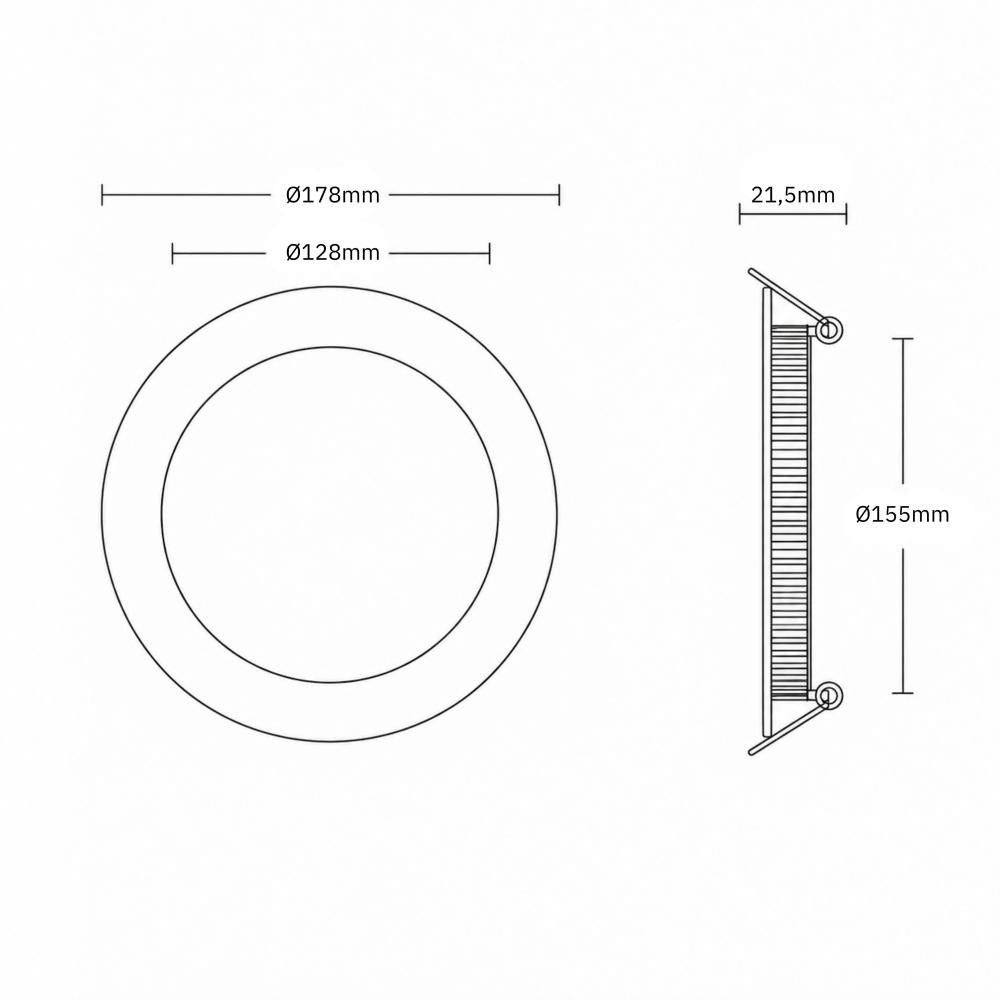 Downlight plat