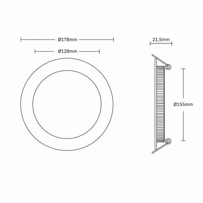 Downlight plat