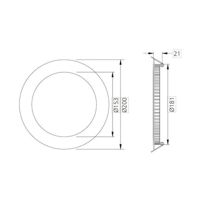 Downlight plat