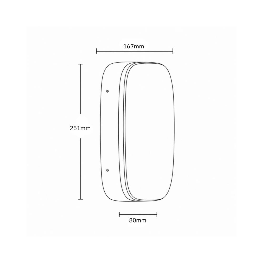 Wandlamp | 251*167mm | 7W | IP65 | 2700-3000K