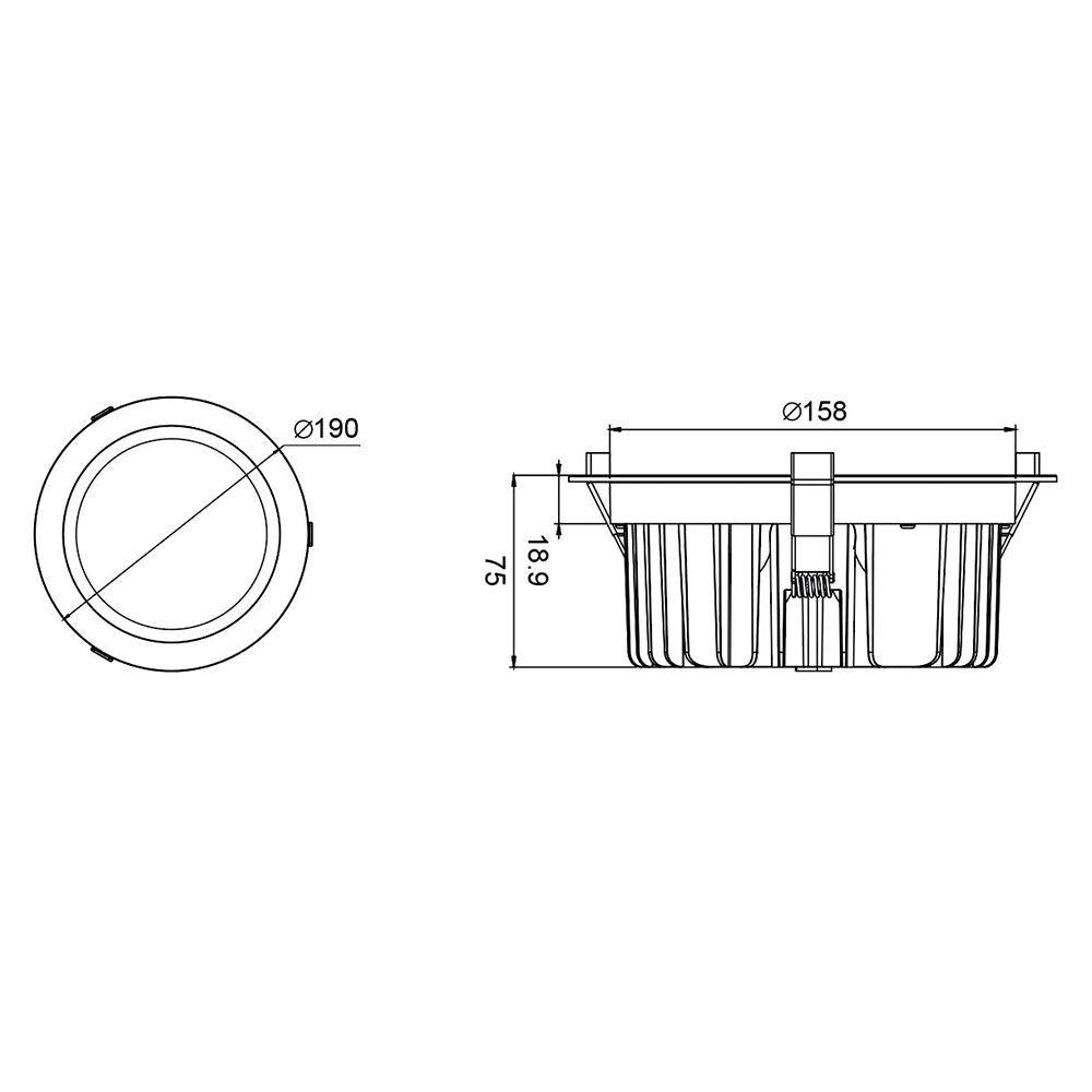 Reflector downlight