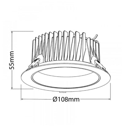 Downlight Ø108mm