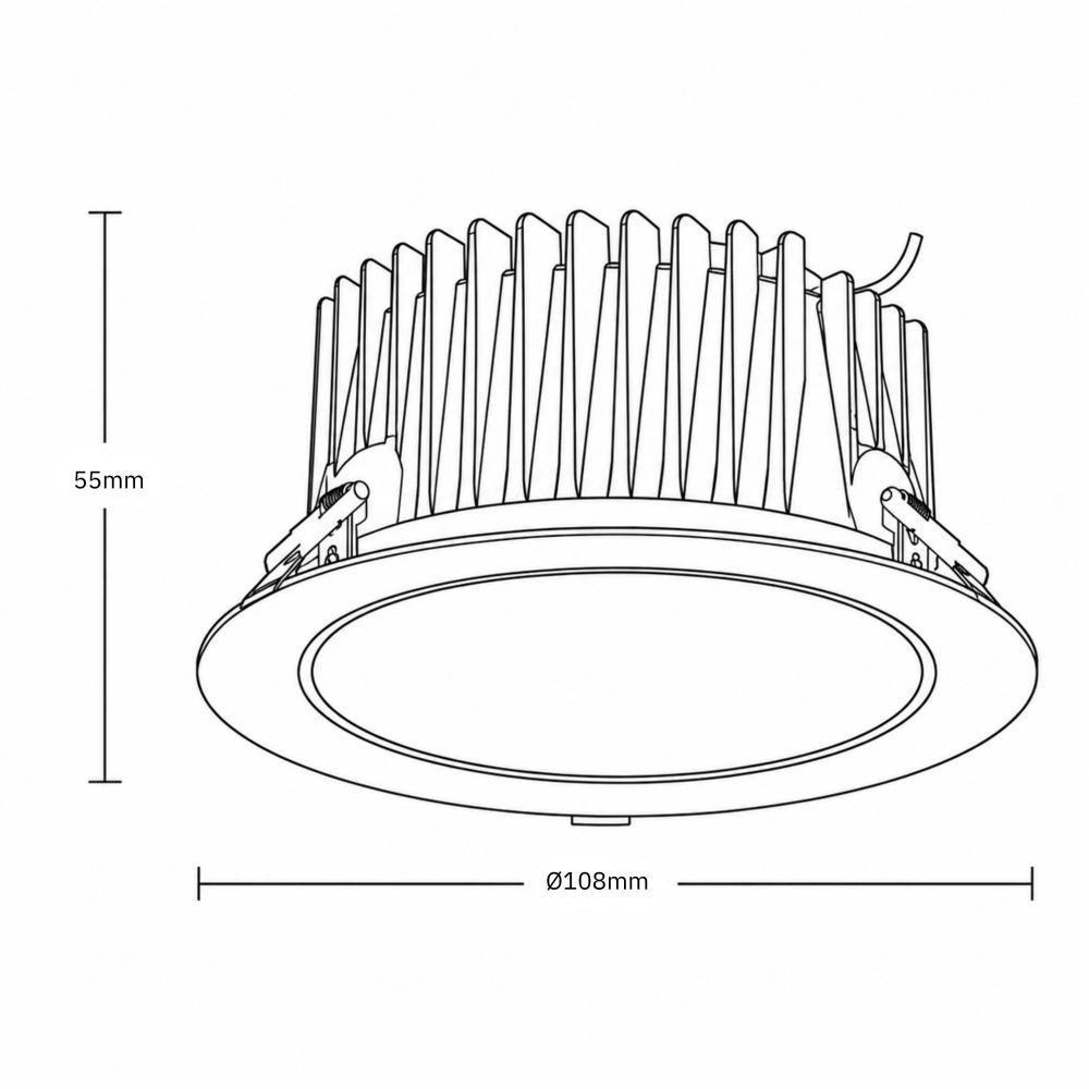 Downlight Ø108mm