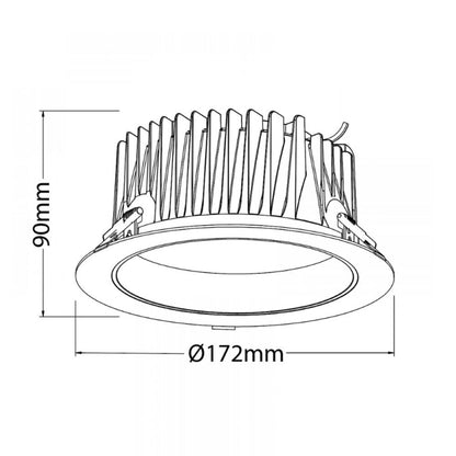 Downlight Ø172mm