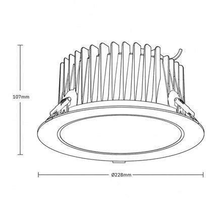 Downlight Ø228mm