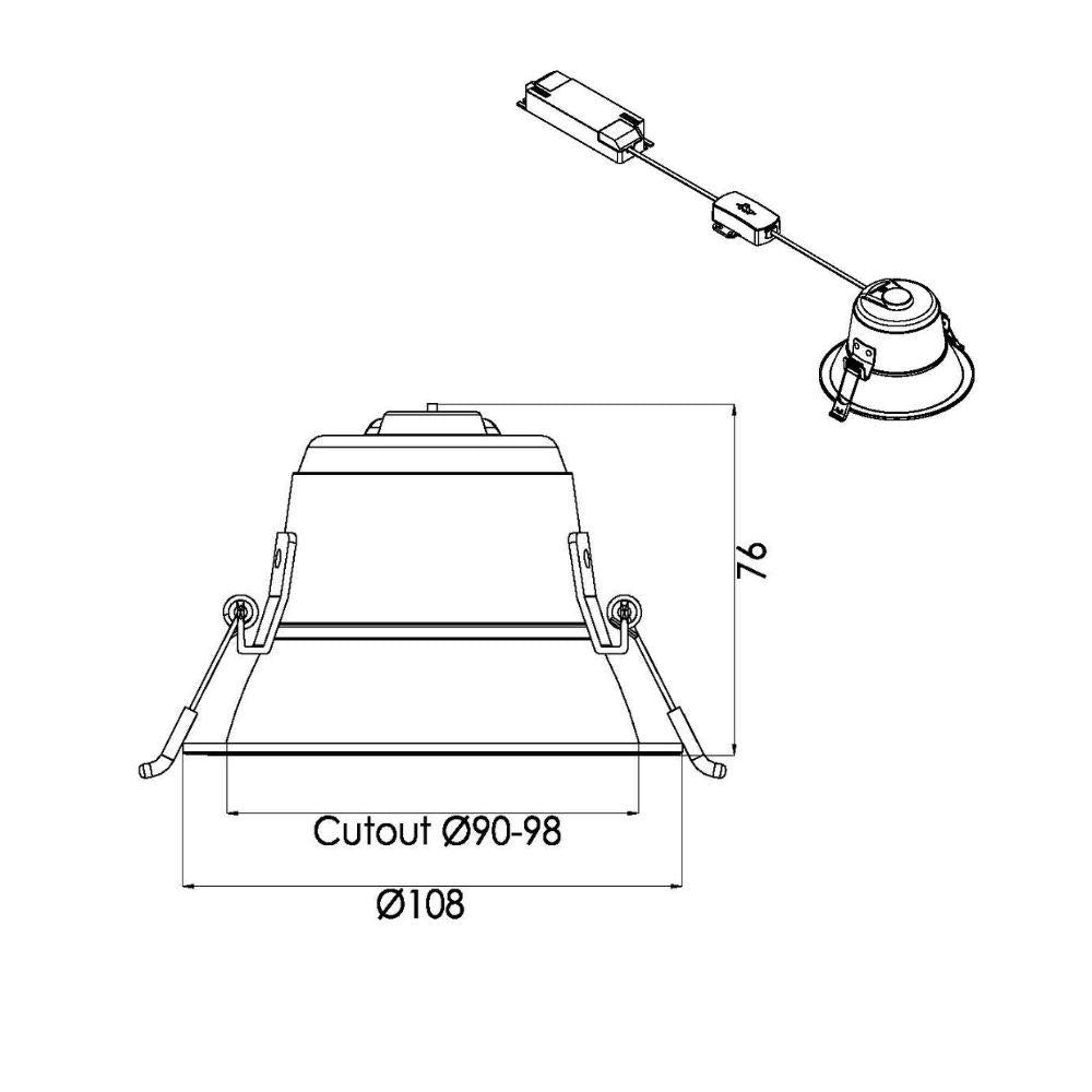 Downlight | Ø108mm