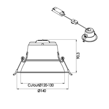 Downlight | Ø140mm