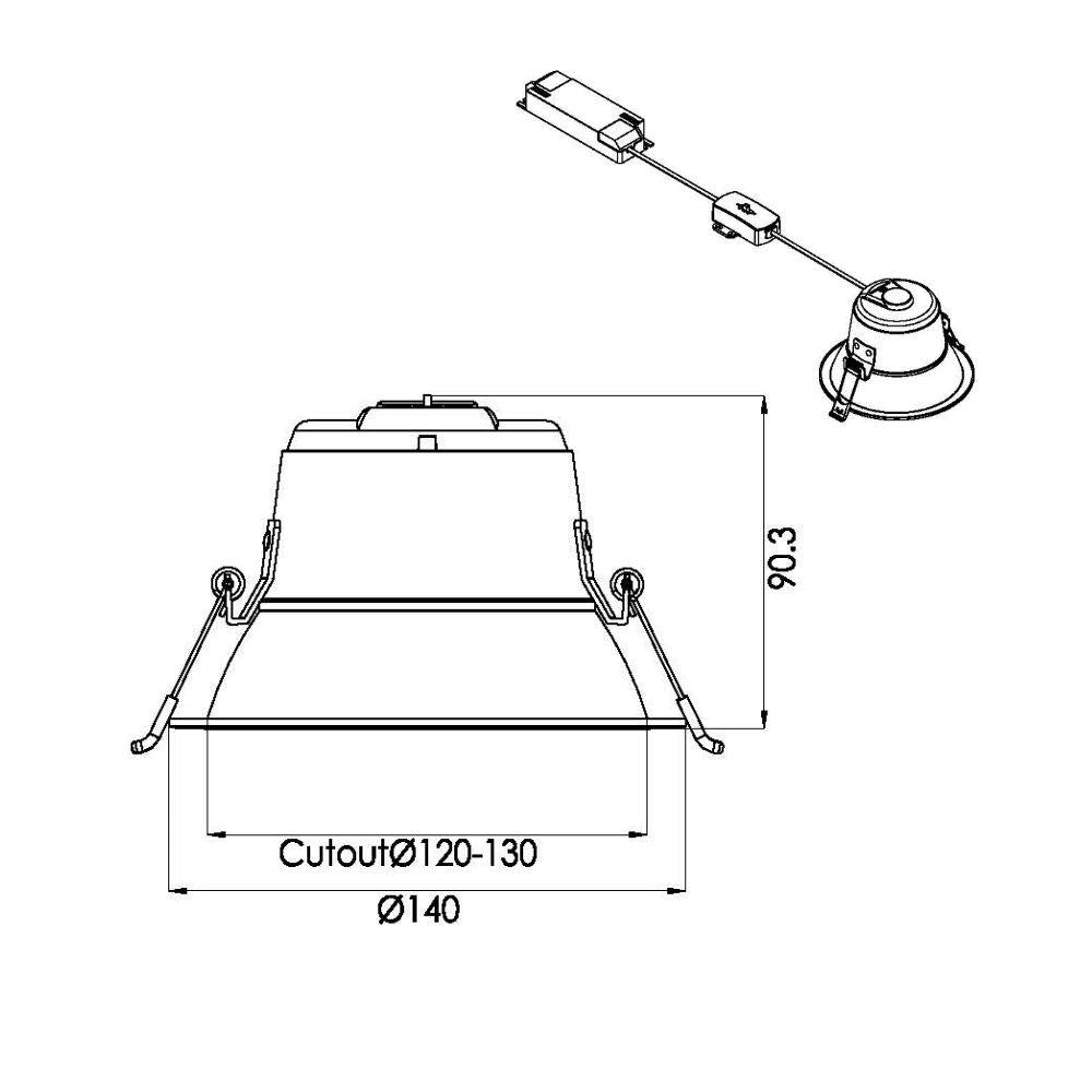Downlight | Ø140mm