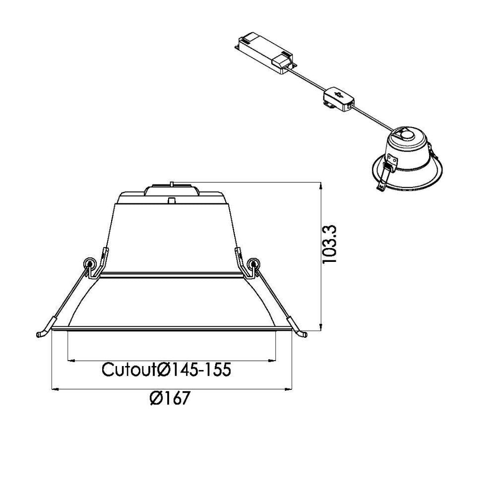 Downlight | Ø167mm