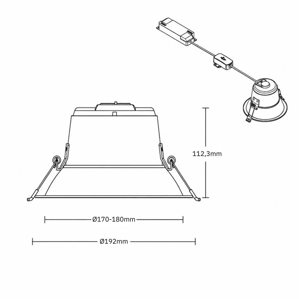 Downlight | Ø192mm
