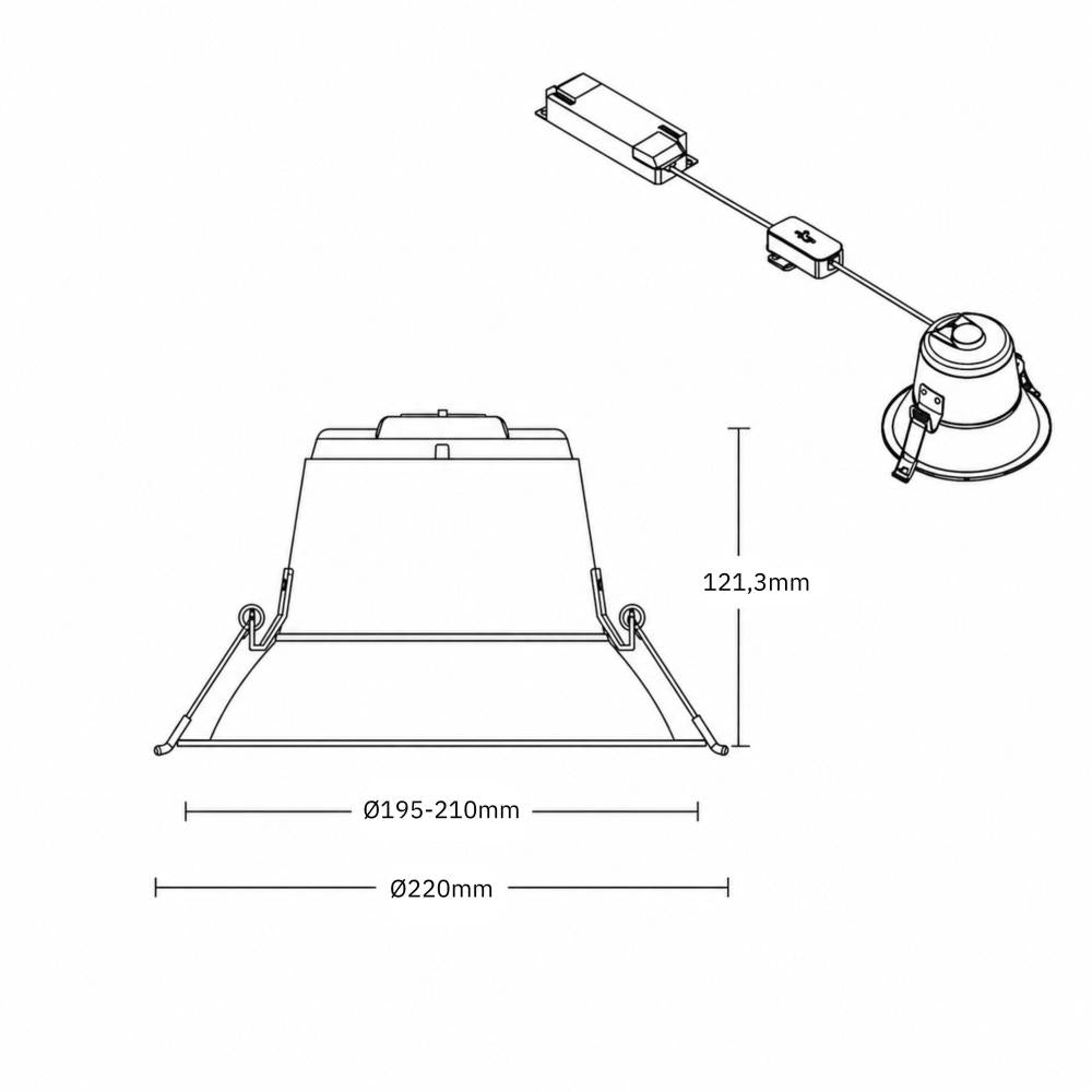 Downlight | Ø220mm