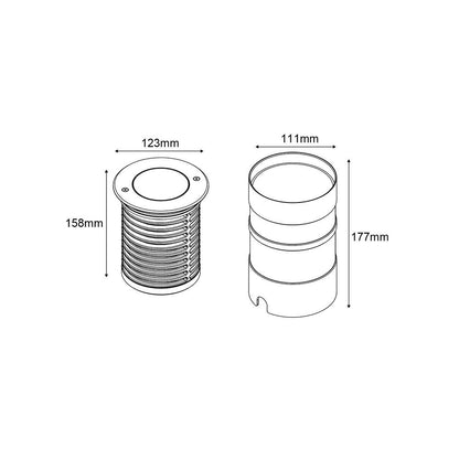 Grondspot | 230V | 123mm | 16 watt