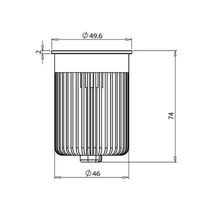LED spot | 50mm | 350mA | 9W | alu