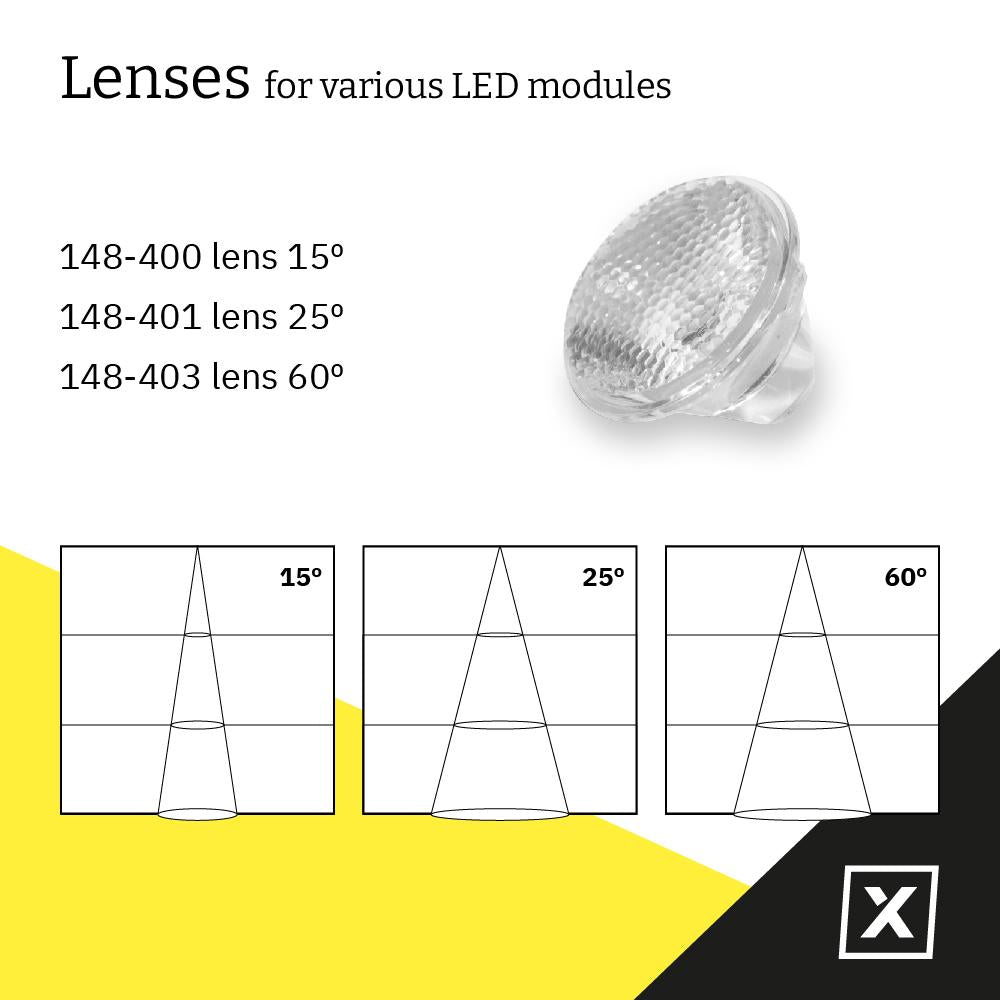 LED spot toebehoren | lens 25° stralingshoek