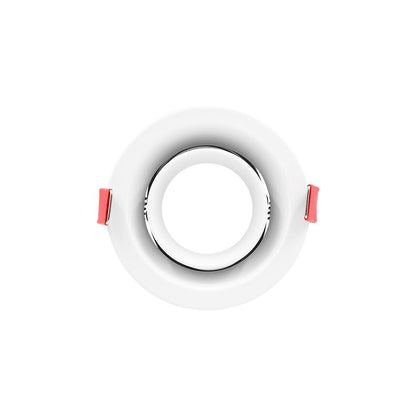 Inbouwarmatuur 50mm | wit | rond | Ø90mm | verstelbaar