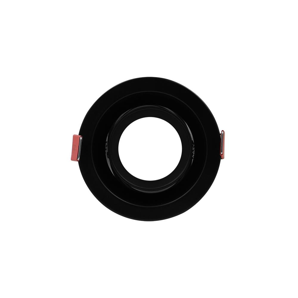 Inbouwarmatuur | 50mm | zwart | rond | Ø90mm