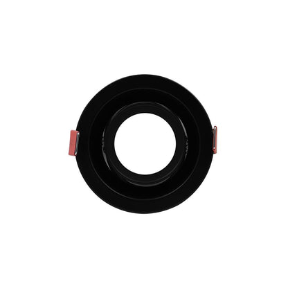 Inbouwarmatuur | 50mm | zwart | rond | Ø90mm