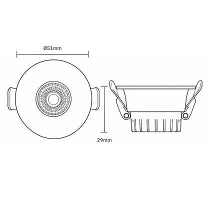 Spot | Ø51*29mm | 24V | 4W