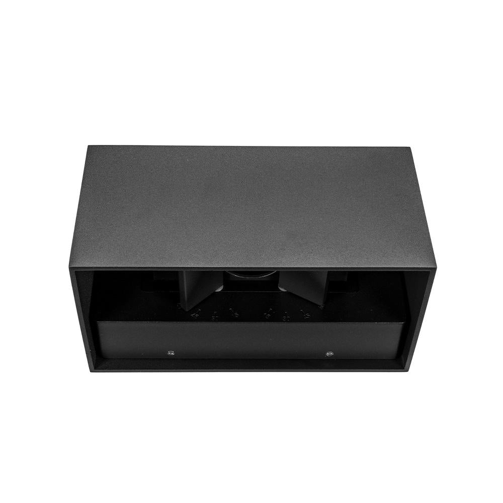 Wandlamp 200x101x100 | zwart | 20W | 2700K | dimbaar
