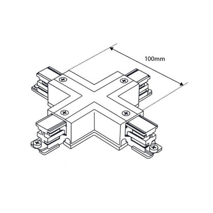 X-connector | voor 3-fase rails