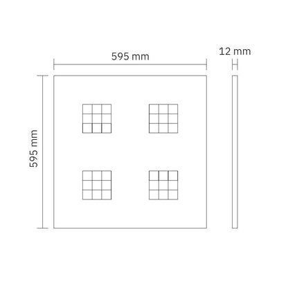 LED paneel | reflector | 60*60 | 3-CCT