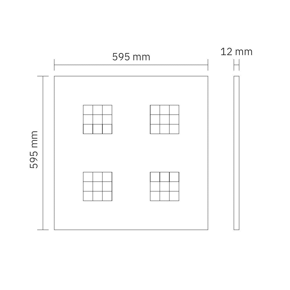 LED panel | reflector | 60*60 | 3-CCT | wit | GST18i3