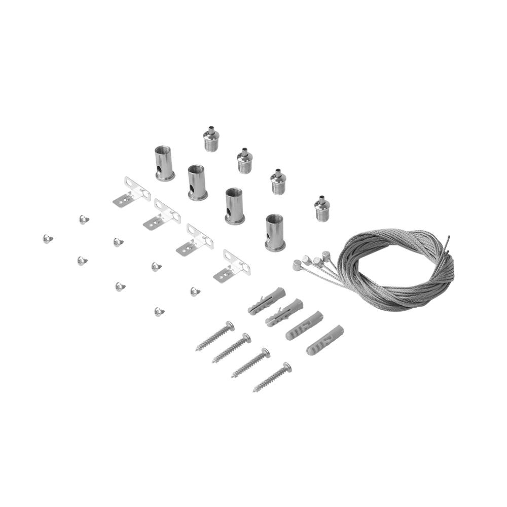 Ophangkabels voor LED paneel | 4 kabels | max. 200cm