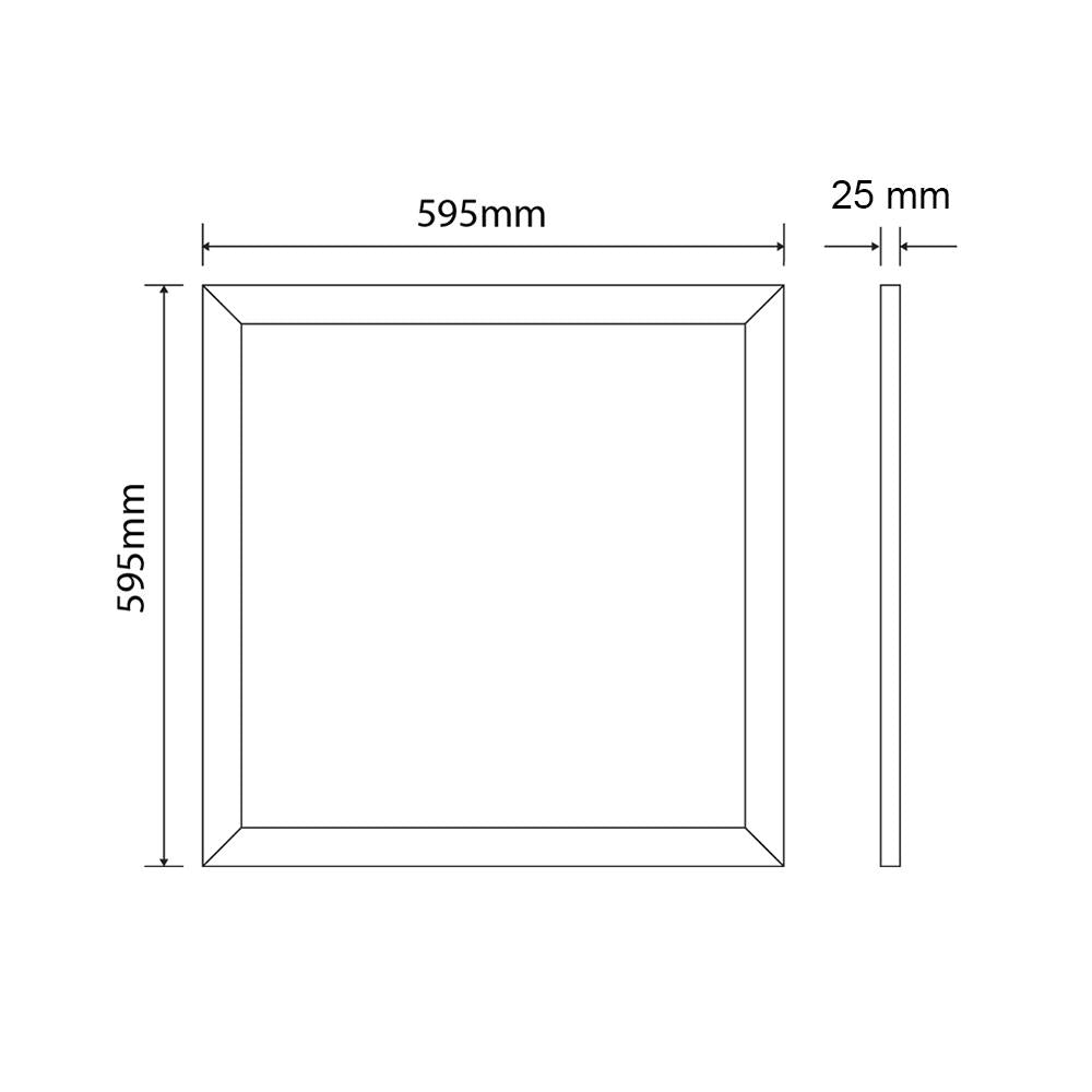 LED paneel | 60*60 | 25W | 3-CCT | 30cm kabel GST18i3 plug