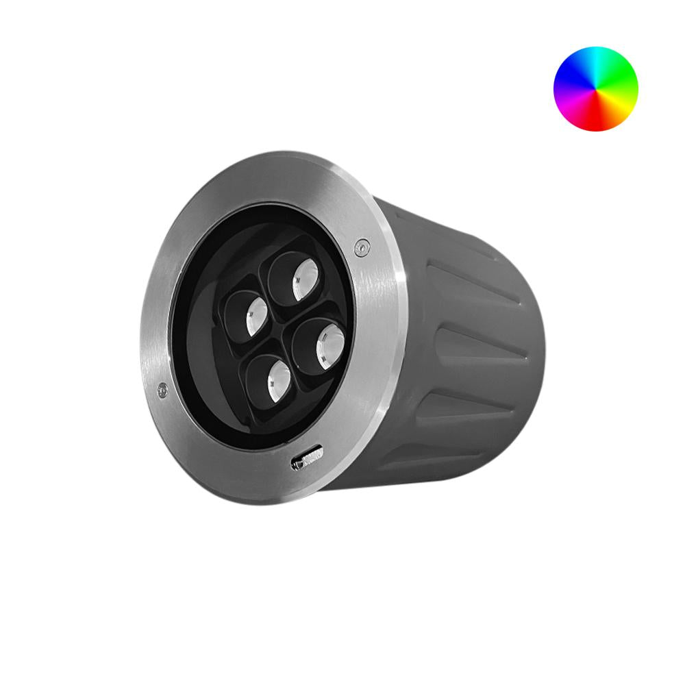Grondspot | 215mm | 40 watt | 30° | IP67 | RGBW | DMX512