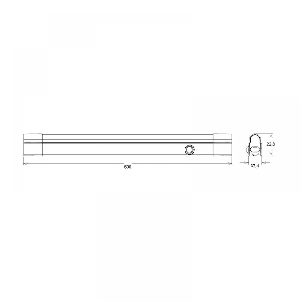 LED T5 opbouw | 60cm | 8W | 3-CCT