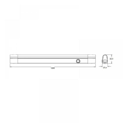 LED T5 opbouw | 120cm | 18W | 3-CCT