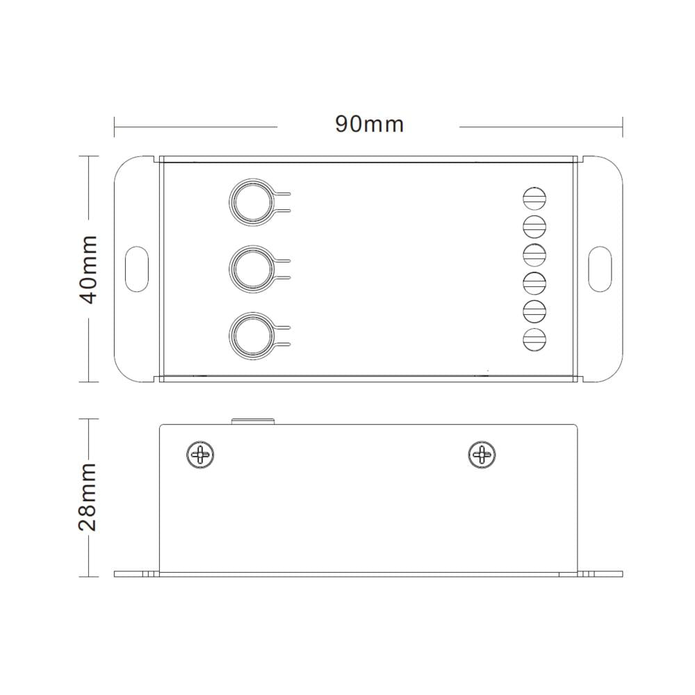 RF | controller | TW | 12~24V | drukknoppen