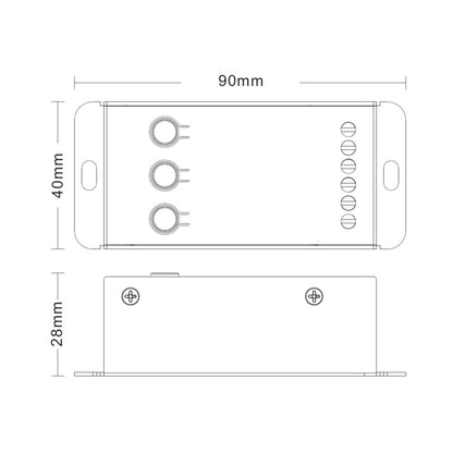 RF | controller | RGB | 12~24V | drukknoppen