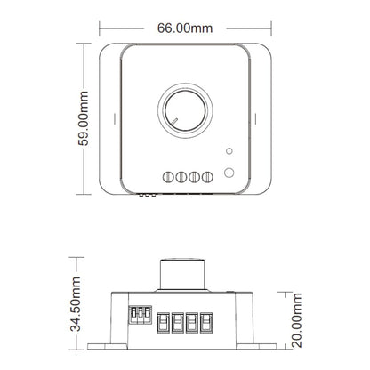 RF | controller | SC | 12~48V | draaibare bediening