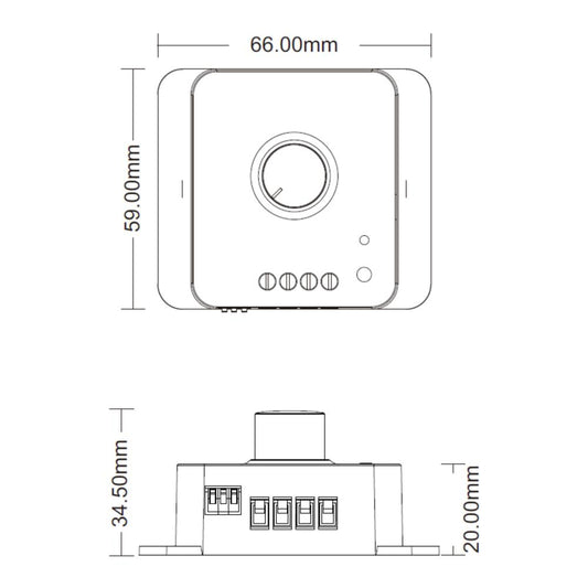 RF | controller | SC | 12~48V | draaibare bediening
