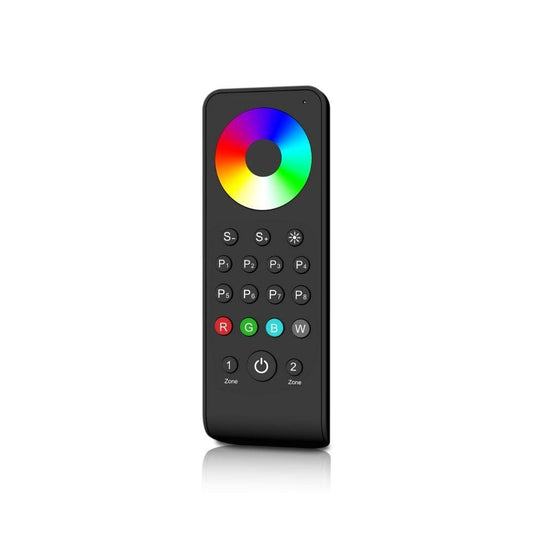 RF | afstandsbediening | RGB(W) | 2 zones | zwart | touchwielbediening